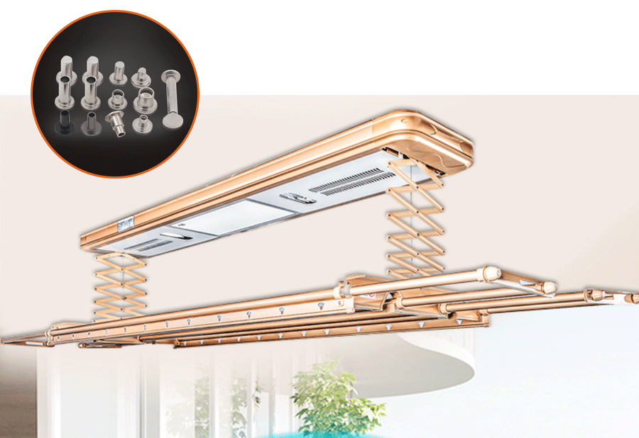 拉斯维加斯3499进入网站不锈钢铆钉应用于晾衣架